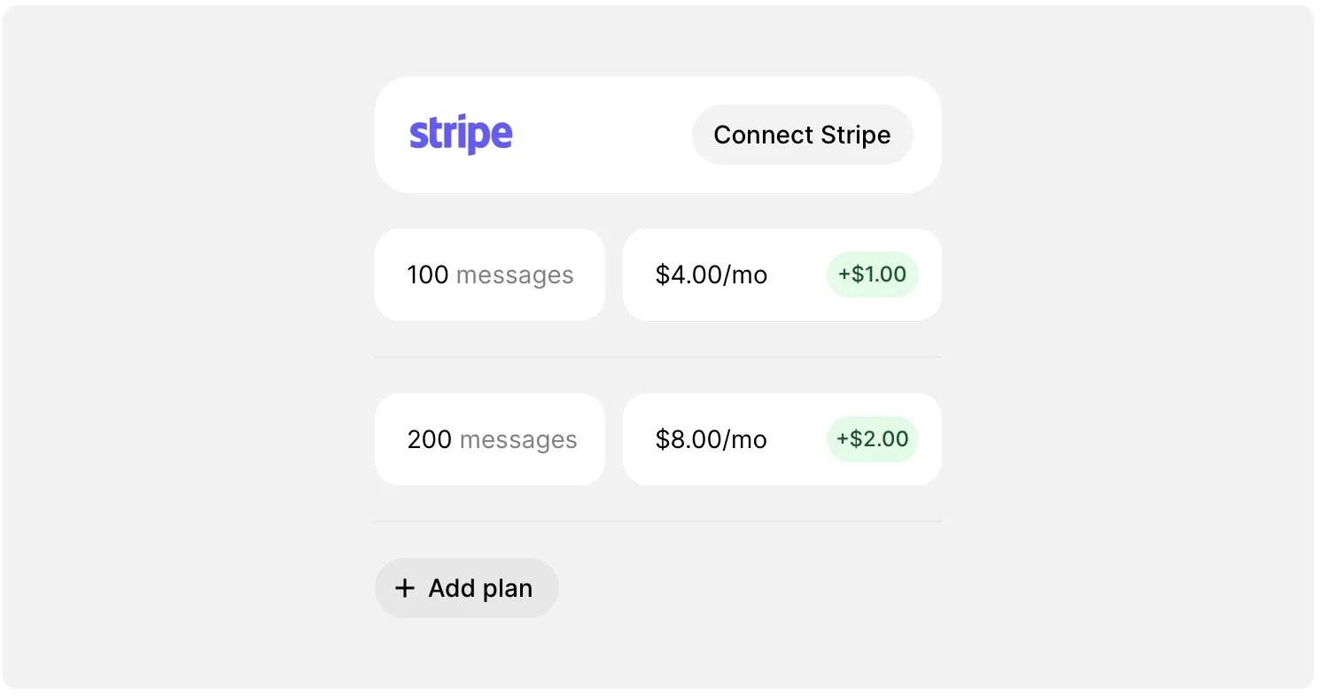 Set up payments
